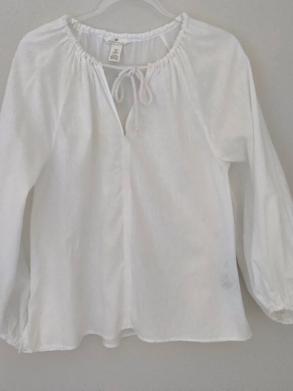 H&M linen-blend blouse size XS